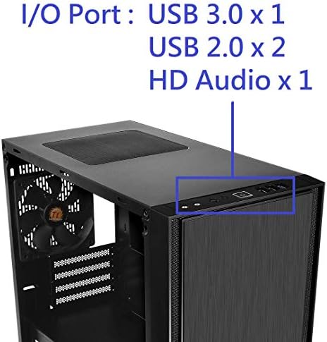 Thermaltake Versa H17 Crna SPCC Micro ATX Mini Tower Gaming računar Case CA-1J1-00S1NN-00 & pametan