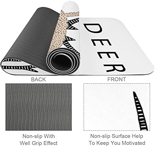 Siebzeh slatka Jelena Premium Thick Yoga Mat Eco Friendly gumeni zdravlje & amp; fitnes non Slip