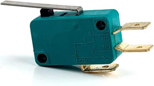 Granični prekidač 5kom mikro granični prekidači 16A 250V 125V NO+NC 6.3 mm 3 igle SPDT Micro Switch 28mm 52mm Arc Roler poluga dodirni prekidač Microswitch