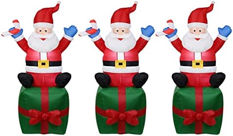 EESLL napuhavanje Božić dekoracije na otvorenom Santa Claus sa trskom napuhavanje igračka Božić