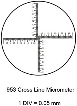 Laboratorija mikroskop mikroskop mikrometar 953 0,05 mm Visoka preciznost mikroskopskog pribora optičkim mrežnim objektivom kruga kalibracijski klizni mikroskopski dodaci