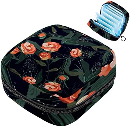 Mala torba za čuvanje higijenskih uložaka od cvijeta narandže, torba za menstrualni uložak ulošci za gaćice držač tampona ženski proizvod sa patentnim zatvaračem za tinejdžerke Žene dame