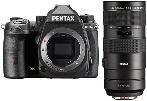 Pentax K-3 Mark III APS-C-Format DSLR tijelo kamere, crni HD d FA 70-210mm F4 ED SDM WR objektiv
