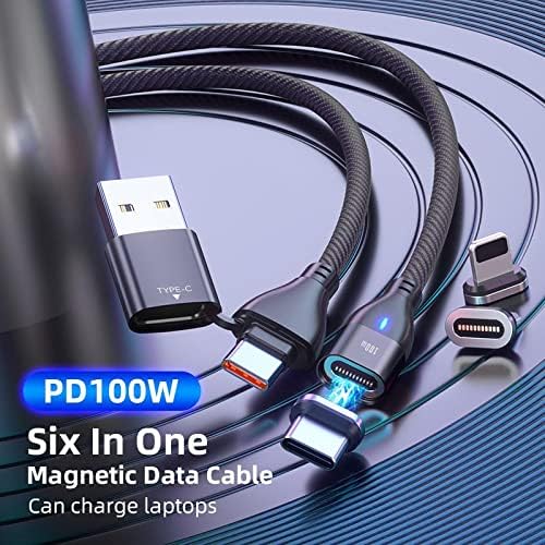 Boxwave Cable kompatibilan sa hiperx solocast - MagnetoSnap PD allquager kabel, magnet PD 100W kabel za punjenje