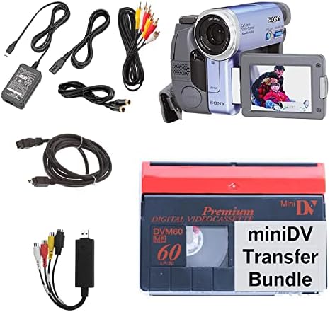 Skup prijenosa miniDV uređaja za digitalizaciju MiniDV trake, uključuje mini DV kamkorder i USB adapter