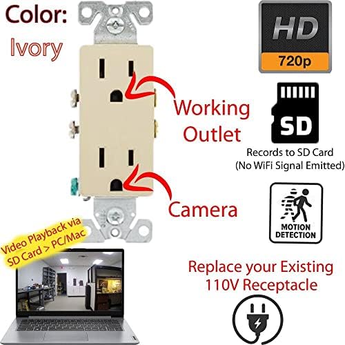 Otvor za priključak za sigurnu zaštitu od 720p Spy Camera SD kartica DVR Nanny Camera