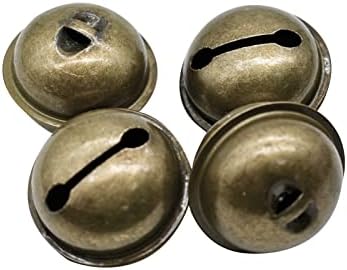 Pinenjoy 20pcs 1,45inch brončani jingle zvona 40mm Vintage Metal Bell Božićni ukrasni zvona za DIY PET kožnji