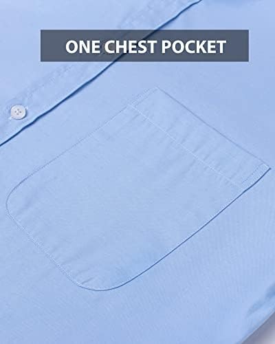 J. Ver muške oksfordske košulje Dugi rukav pamučna Casual button down Shirt čvrsta košulja sa džepom