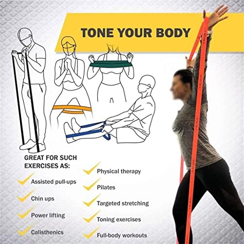 BHVXW traka za otpor fitnes vježbe elastična traka za jogu zatezna traka za trening snage fitnes pomoćna traka otpora