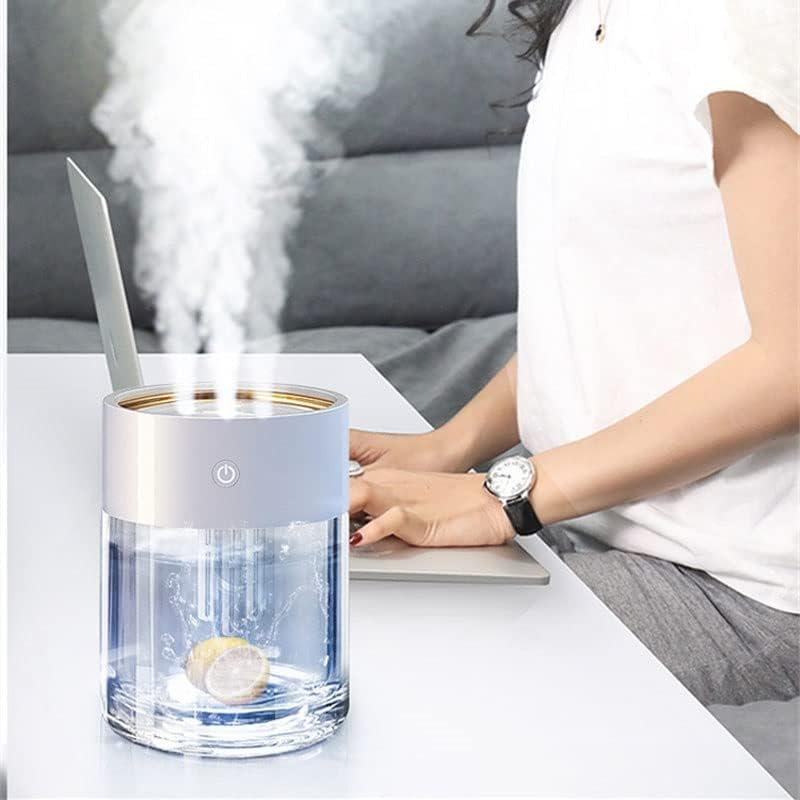 Uxzdx ovlaživač vazduha USB difuzor esencijalnog ulja za aromaterapiju sa LED lampom trostruka mlaznica Aroma ovlaživači teške magle