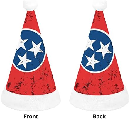Retro Tennessee Državna Zastava Božić Šešir Personalizirani Santa Šešir Funny Božić Dekoracije