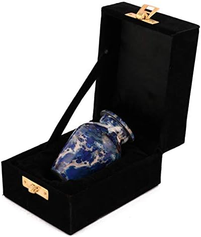 Eloria-Dekor Multicolor Ručno izrađeno malena urne za održavanje za ljudski pepeo Mini kremiranje urns sahrane,