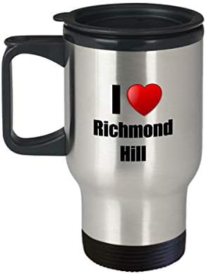 Richmond Hill Travel kripna izolirana I Love City Lover Pride Funny poklon Idea za novost Gag kafe čaj 14oz putnički nehrđajući čelik