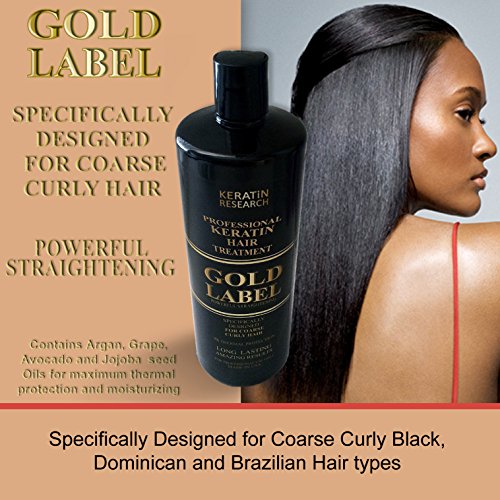 GOLD LABEL brazilski Keratin Blowout Hair Treatment Super Enhanced dobitna Formula za sve tipove kose & boje
