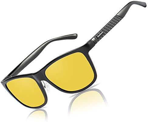 BIRCEN naočare za noćni vid za vožnju: HD Anti Glare metalni okvir noćne naočare za vožnju za muškarce