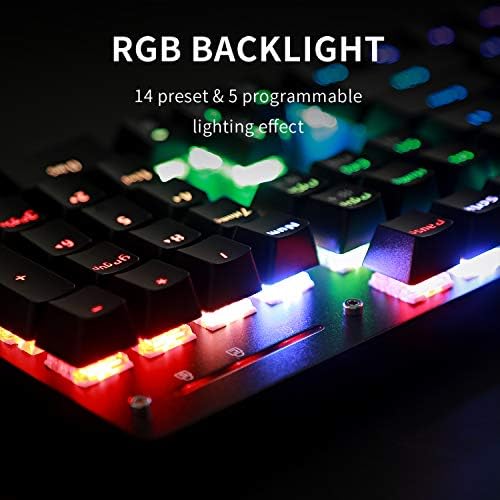 Teamwolf mehanička tastatura za igranje RGB pozadinsko osvetljenje 104 tastera i miša 4800 DPI Professional Combo