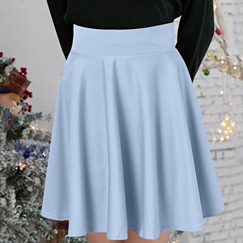 Suknje visokog struka s kratkim hlačama za žene Ležerne prilike za Flowy Golf Skorts Workout Culottes 2 u 1 Mini suknje