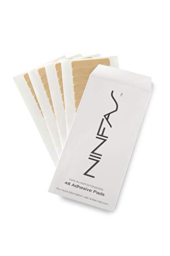 Ninfas ekstenzije za kosu, ljepljivi jastučići sa trakom, dvostrana traka, 48 traka