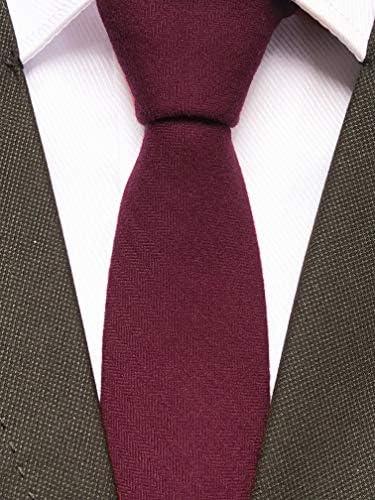 Muške jednobojne uske kravate kauzalna vunena mješavina kašmira s tankim izrezom formalne kravate