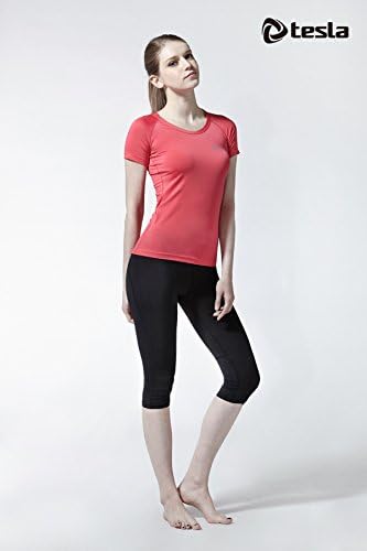 TSLA 2 pakovanje ženske majice za vježbanje, suhe fit wicking majice kratkih rukava, aktivni sportski