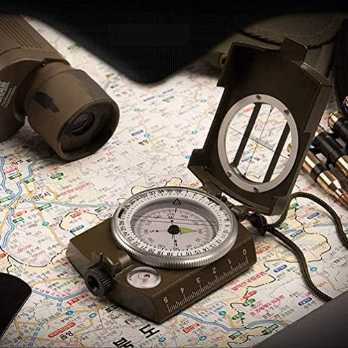 ZCMEB sklopivi kompas, prijenosni alati za navigaciju na otvorenom, za kampiranje, planinarenje i druge aktivnosti na otvorenom izdržljive
