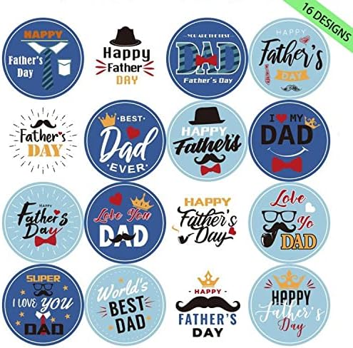 160kom Happy Fathers Day Stickers najbolji tata naljepnice za kutije koverte kartice Scrapbooking Fathers