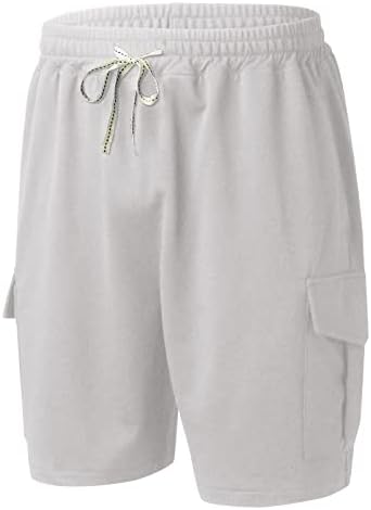 Muške posteljine pantalone postavljaju muške ljetne ležerne prilike atletske plažne kratke hlače za crtanje