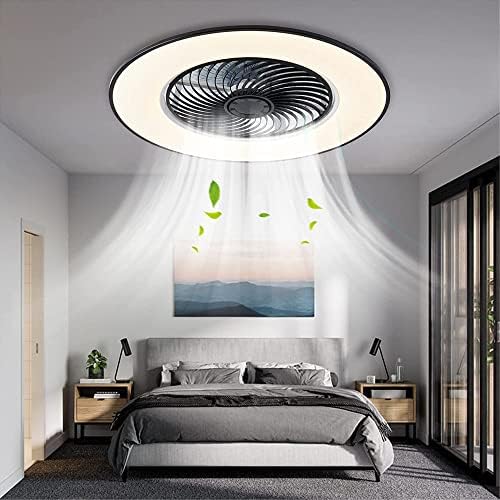 Moderni ventilatori od 48W sa svjetlima, miluju, spavaća soba blagovaonica Flush Flien Lampanj ventilatora s daljinskim upravljačem, 3 boje zatamnjene LED ventilatore 3 Ventila