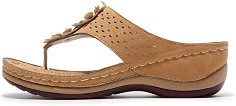 Theng sandale Žene Dressy Hollow Wedge Peta rimske cipele Clip lagan atletski sandala za pjevanje Flip Flop