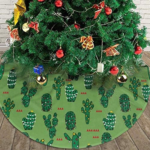 Lveshop Božićna kaktus Božićna suknja Drvo Luksuzna okrugla zatvorena vanjska mat rustikalna Xmas