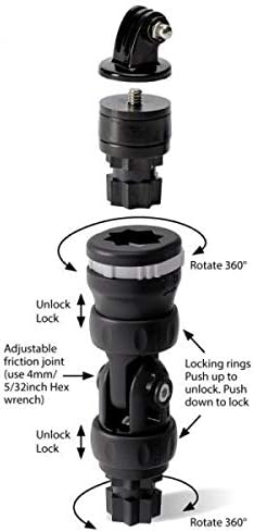 Railblaza kajak akcijski stup alata za montažu kamere, kompatibilan sa nosačem starport