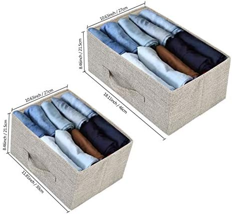 Nepoznati brend 2-nivoski široki ormar za ormare, sa 5 ladica za jednostavno povlačenje tkanine i metalnim okvirom, posteljinom