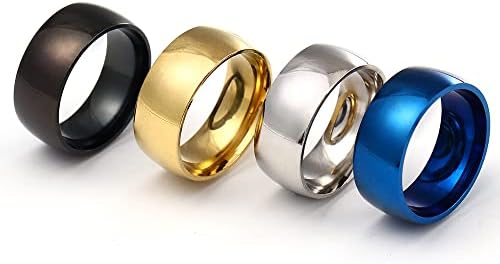 Koleso 8mm plavi prstenovi za muškarce i žene personalizirani prsten prilagodite prsten ugravirani prsten-75814