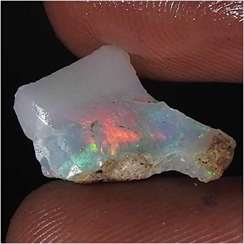 Jewelgemscraft ™ 04.10CTS. Ultra vatra sirovi opal kamen, prirodni grubi, kristali dragog kamenja,