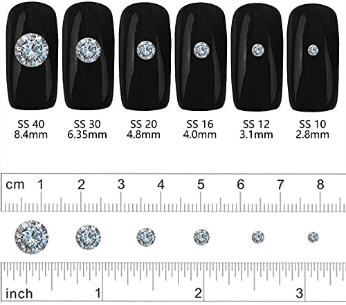 Wflay stakleni Rhinestones kristal Swarovski kristali 4.0 mm ss16 1440pcs Hotfix Flatback Rhinestones stakleni kristal za odjeću cipele Nail Crafts Crna