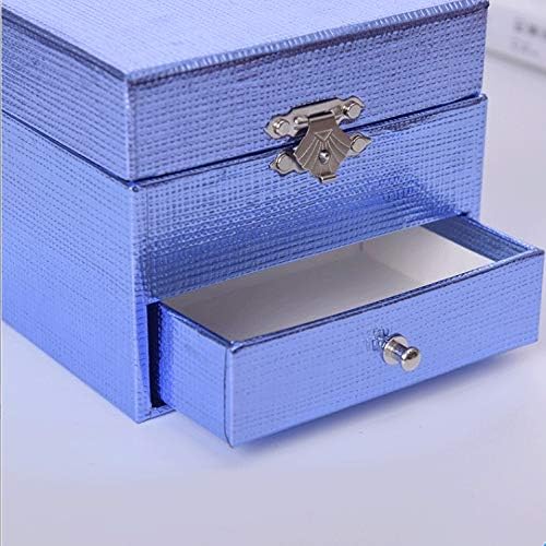 GKMJKI Blue Paper Glazba Box Plava ručno rađena nakit Kutija Kreativni prijedlog Rođendanski poklon Božić