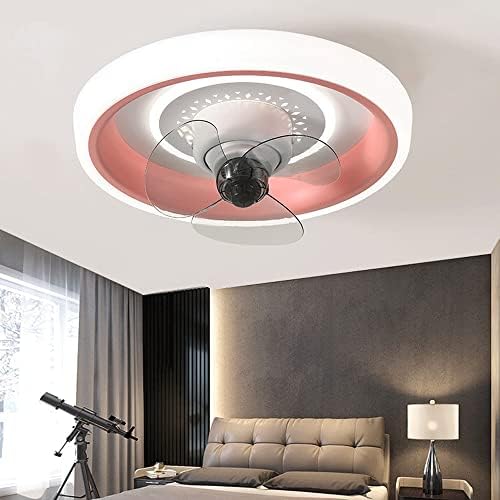Elksdut Moderan stropni ventilator sa lakom, zvuk LED zatamnjeni stropni ventilatori sa daljinskim upravljačem,