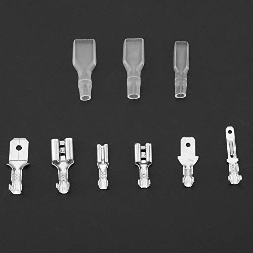 Fafeicy 270pcs muški i ženski šarvirni terminalski konektori konektori 2,8 mm / 4,8 mm / 6,3 mm, dobra električna