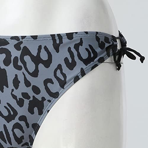 Fulijie pant za poklopac za kupaće kostime Žene žene morske leopard Print bikini dno kravata Brazilska odjeća