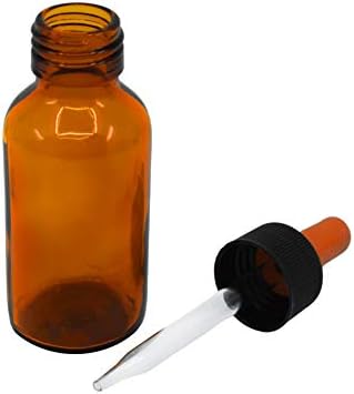 Eisco Dropping Bottle, 60ml-Amber soda staklo-Screw kapa sa Amber Glass Dropper & Laboratorije za gumene