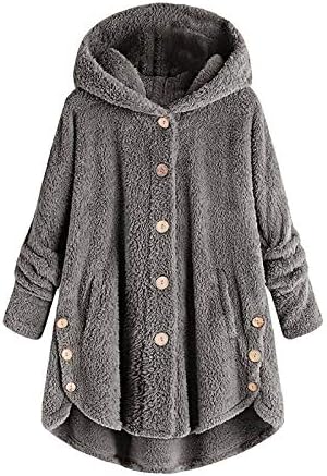Kaput od gumba za žene labavo plišana povremena odjeća topla zima prevelizirani džemper Cardigan Fluffy