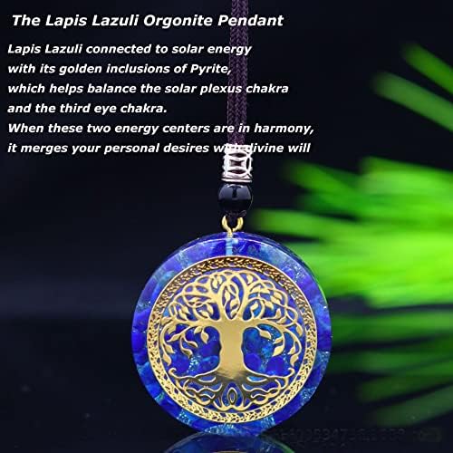 Drvo života zacjeljivanje kristalne orgonitne ogrlice za rezanje energetskog joge Meditacija