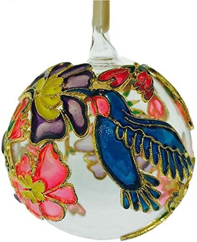 Hummingbird Cloisonne Glass Ball Božić Drvo Ukras Ptica Ukras Novo