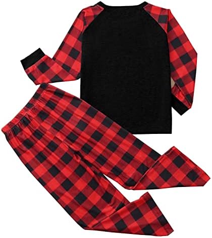 Porodica Narhbrg Uklapanje božićne pidžame Set Žene Pamučne jamstva Muška odjeća Elk Print Sleep odjeća s dugim rukavima PJS
