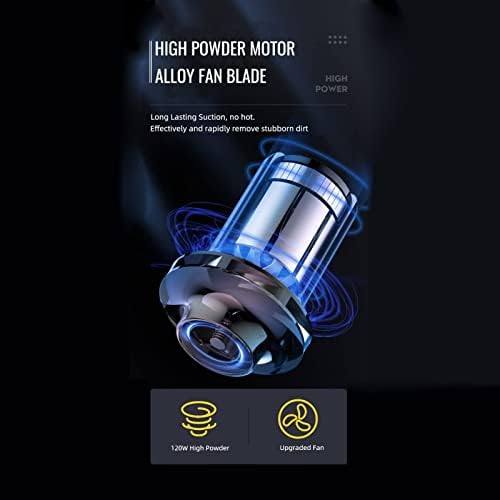 Ručni vakuum aspiradora para hrpe za automobile, automobil, auto usisavač 8000PA Super usisni, vlažan i hemijsko