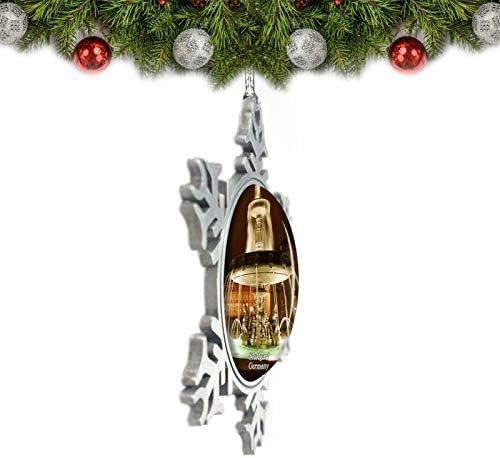 Umsufa Njemačka Palace Square Stuttgart Božićni ukras ukras na drvetu Kristalni metalni suvenirni poklon