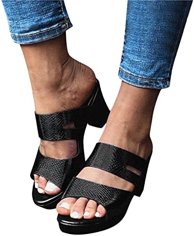 Papuče za žene Ljetne žene Sandale Ljetne casual flop-flop ljetne cipele kline modne sandale Srednje žene Sandal peta Sandale cipele