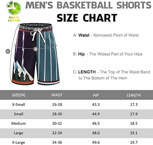 BOOMLEMON muške košarkaške hlače Hip Hop trening atletski šorc mrežasti Print trčanje kratke hlače