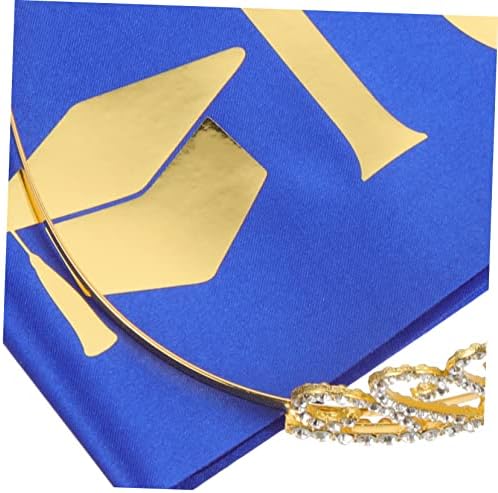 Aboofan 2 setovi 2023 Sash pokloni žene djevojke Kit Tiara krila diplomirani klasa plava kruna muškarci zabava