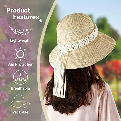 Mkono Clear torba sa uklonjivim resama i slamnatim šeširom za sunce ženski šešir na plaži